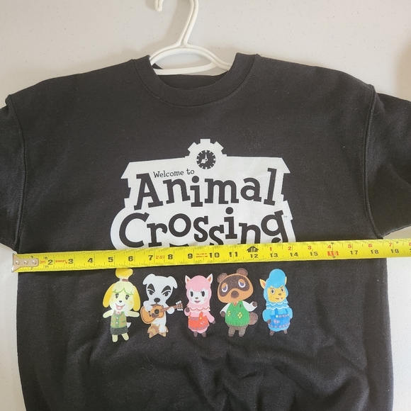 Animal Crossing Kids Black Pullover Sweatshirt Boy Girl Size Large - Picture 6 of 6